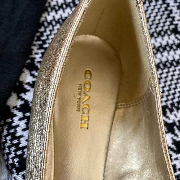 Coach Bianca Flats, Gold - Picture 6 of 7